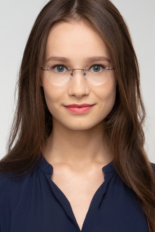 Altus Black MetalEyeglass Frames for Women from EyeBuyDirect