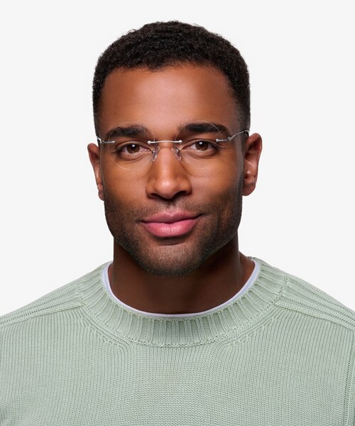 Altus Argenté MétalMontures de lunettes de vue pour Hommes d'EyeBuyDirect