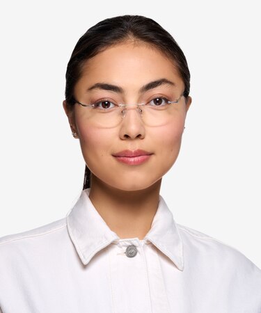 Silver Altus -  Vintage Metal Eyeglasses