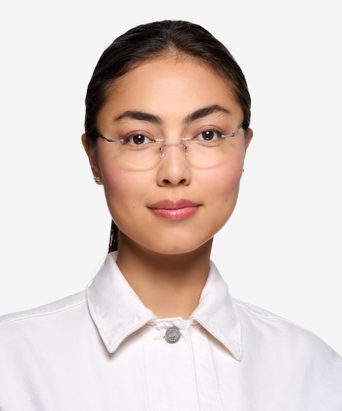 Altus Silver MetalEyeglass Frames for Women from EyeBuyDirect