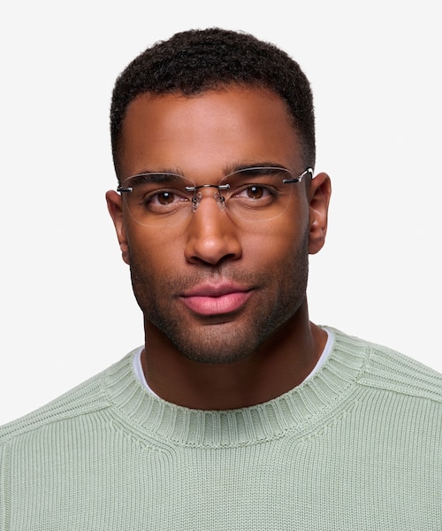 Vince Gunmetal MetalEyeglass Frames for Men from EyeBuyDirect