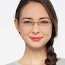 Earl Burgundy MetalEyeglass Frames for Women from EyeBuyDirect