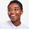 Lithe Or rose MétalMontures de lunettes de vue pour Femmes d'EyeBuyDirect