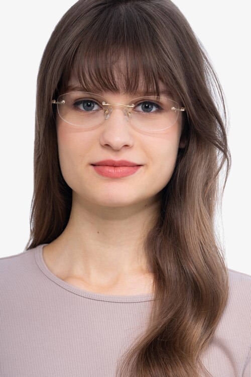 Athena Gold MetalEyeglass Frames for Women from EyeBuyDirect