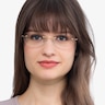 Athena Gold MetalEyeglass Frames for Women from EyeBuyDirect