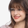 Athena Red MetalEyeglass Frames for Women from EyeBuyDirect
