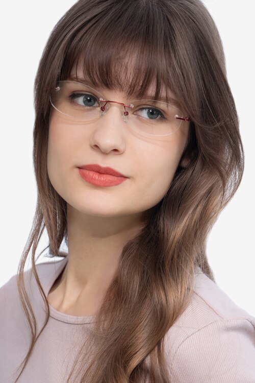 Create Burgundy MetalEyeglass Frames for Women from EyeBuyDirect