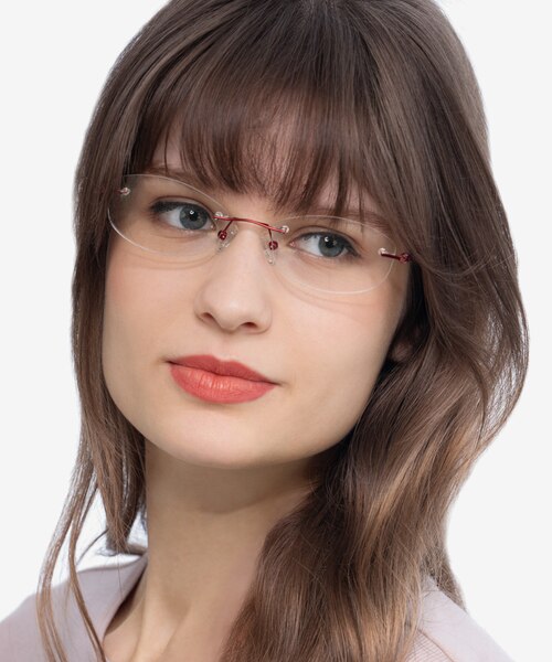 Create Burgundy MetalEyeglass Frames for Women from EyeBuyDirect