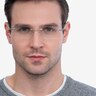 Enterprise Silver MetalEyeglass Frames for Men from EyeBuyDirect