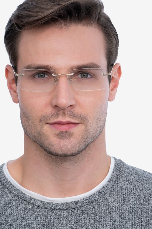 Enterprise Gold MetalEyeglass Frames for Men from EyeBuyDirect