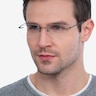 Forge Navy MetalEyeglass Frames for Men from EyeBuyDirect