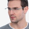 Bold Blue MetalEyeglass Frames for Men from EyeBuyDirect