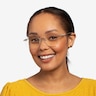 Glas Silver MetalEyeglass Frames for Women from EyeBuyDirect