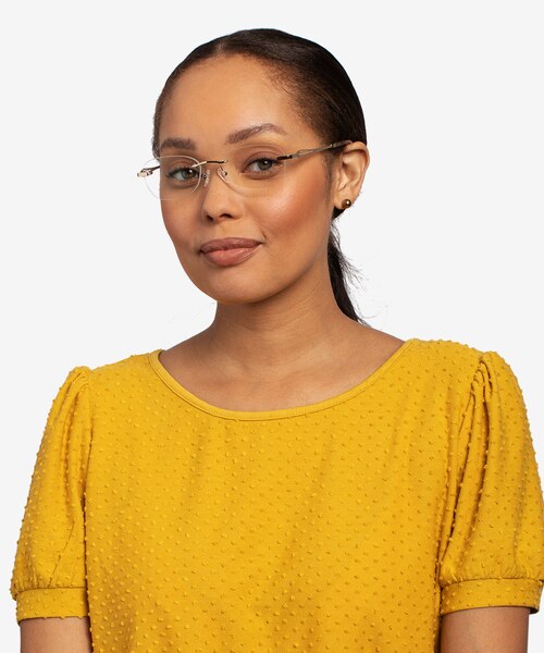 Scene Gold MetalEyeglass Frames for Women from EyeBuyDirect