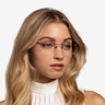Generous Matte Black MetalEyeglass Frames for Women from EyeBuyDirect