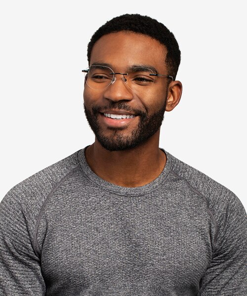 Feel Black MetalEyeglass Frames for Men from EyeBuyDirect