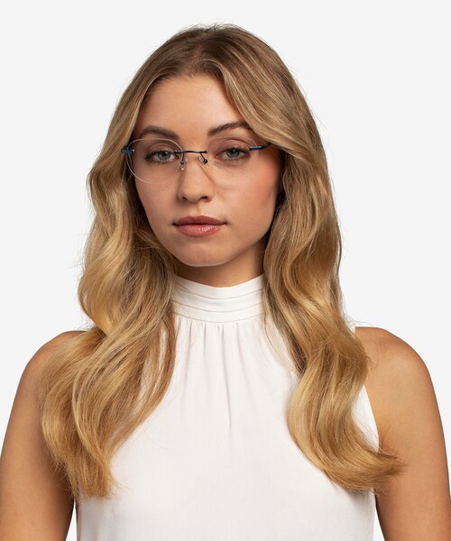 Feel Navy MetalEyeglass Frames for Women from EyeBuyDirect