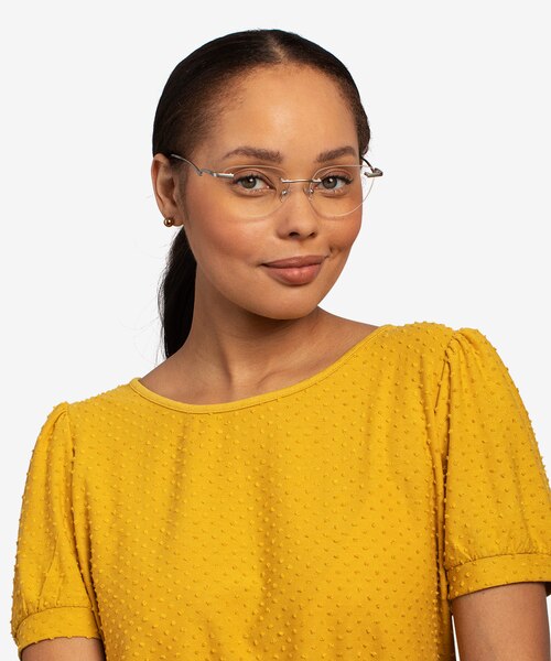 Harmony Matte Gunmetal MetalEyeglass Frames for Women from EyeBuyDirect