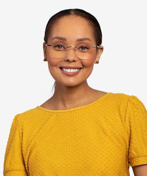Belle Gold MetalEyeglass Frames for Women from EyeBuyDirect