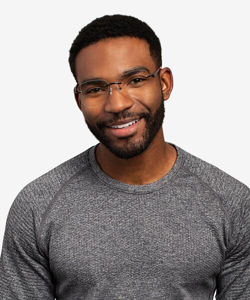 Ride Black Burgundy MetalEyeglass Frames for Men from EyeBuyDirect