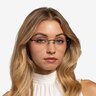 Ride Black Burgundy MetalEyeglass Frames for Women from EyeBuyDirect