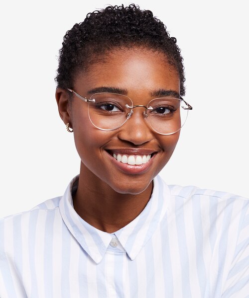 Ritzy Gold MetalEyeglass Frames for Women from EyeBuyDirect