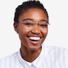 Amore Rose Gold MetalEyeglass Frames for Women from EyeBuyDirect