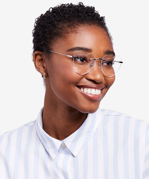 Amore Argenté MétalMontures de lunettes de vue pour Femmes d'EyeBuyDirect