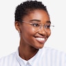 Amore Argenté MétalMontures de lunettes de vue pour Femmes d'EyeBuyDirect