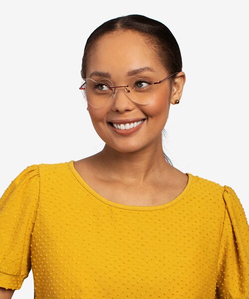 Love Burgundy MétalMontures de lunettes de vue pour Femmes d'EyeBuyDirect