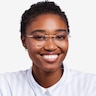 Spark Glitter Gold MetalEyeglass Frames for Women from EyeBuyDirect