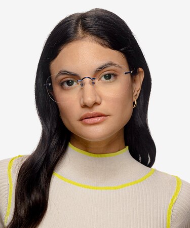 Blue Outlook -  Metal Eyeglasses