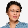 Poem Shiny Rose Gold MetalEyeglass Frames for Women from EyeBuyDirect