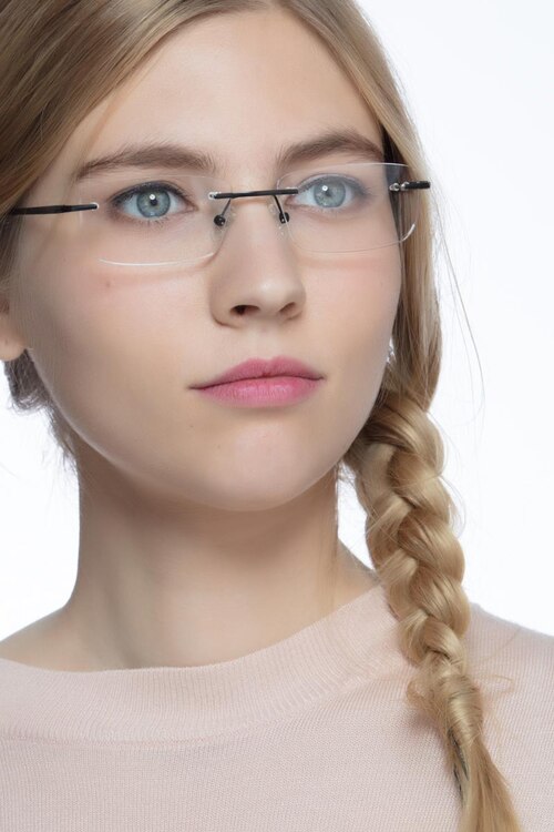 Port Black TitaniumEyeglass Frames for Women from EyeBuyDirect
