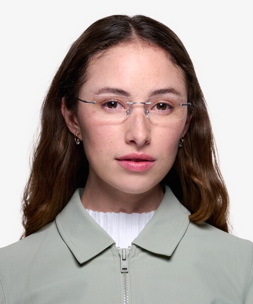 Ebb Silver TitaniumEyeglass Frames for Women from EyeBuyDirect