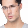 Paragon Navy TitaniumEyeglass Frames for Men from EyeBuyDirect