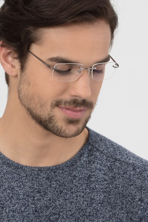 Lupin Silver TitaniumEyeglass Frames for Men from EyeBuyDirect