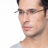 Trinity Black TitaniumEyeglass Frames for Men from EyeBuyDirect