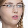Trinity Black TitaniumEyeglass Frames for Women from EyeBuyDirect