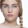 Giroux Silver TitaniumEyeglass Frames for Women from EyeBuyDirect