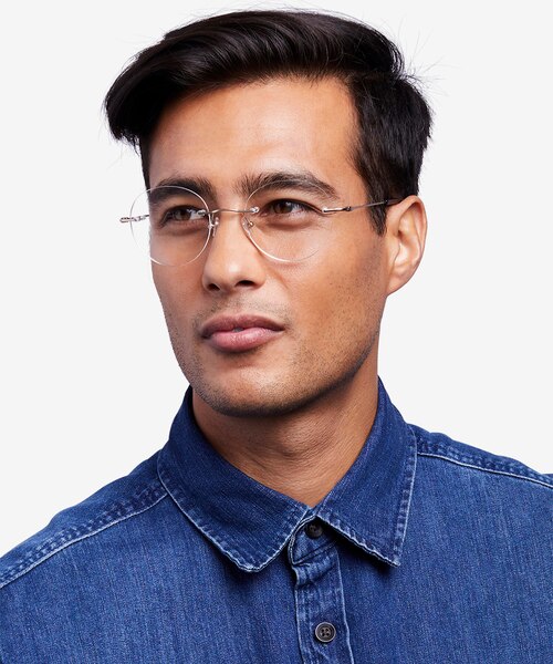 Shine Gold TitaniumEyeglass Frames for Men from EyeBuyDirect
