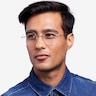 Shine Gold TitaniumEyeglass Frames for Men from EyeBuyDirect