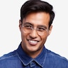 Shine Silver TitaniumEyeglass Frames for Men from EyeBuyDirect