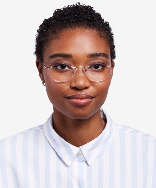 Shine Silver TitaniumEyeglass Frames for Women from EyeBuyDirect