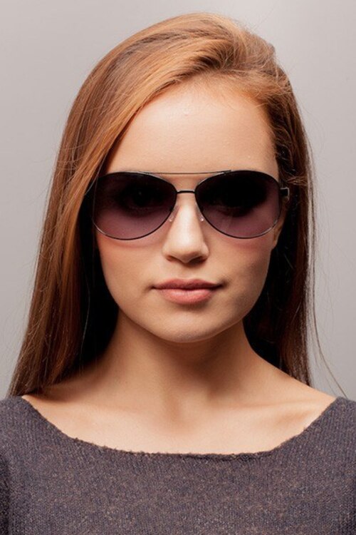 Kimry Black MetalSunglass Frames for Women from EyeBuyDirect