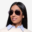 Good Vibrations Silver MetalSunglass Frames for Women from EyeBuyDirect