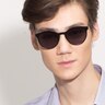 Copenhagen Matte Black MetalSunglass Frames for Men from EyeBuyDirect