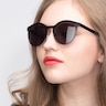 Copenhagen Matte Black MetalSunglass Frames for Women from EyeBuyDirect
