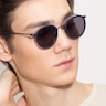 Siena Matte Navy Acetate-metalSunglass Frames for Men from EyeBuyDirect