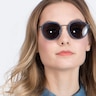 Siena Matte Navy Acetate-metalSunglass Frames for Women from EyeBuyDirect